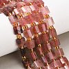 Natural Strawberry Quartz Beads Strands G-F833-Q02-01-1