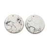 Natural Howlite Pendants G-B071-01D-1-1