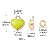 Heart Alloy Enamel Charms ENAM-YW0002-85B-3