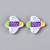 Printed Opaque Resin Beads RESI-N043-24B-1