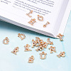 Alloy Rhinestone Charms ALRI-T008-01G-5