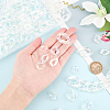 150Pcs 5 Style Transparent Acrylic Linking Rings OACR-DC0001-01-3