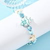 Natural Howlite Beaded Bracelets BJEW-JB14226-2
