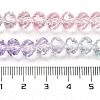 Transparent Painted Glass Beads Strands X1-DGLA-A034-T6mm-A23-3