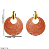 Alloy Enamel Stud Earrings WGBC202-01-3
