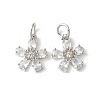 Brass Micro Pave Cubic Zirconia Pendants KK-U067-03P-04-1