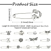 26Pcs 13 Styles Antique Silver Alloy Brooch JEWB-CJ0001-89-2