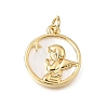 Brass & Natural Shell Pendants SH-CBA7C77-04G-1