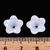 Iridescent Acrylic Bead Caps OACR-C021-08I-5