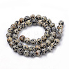 Natural Dalmatian Jasper Beads Strands X-G-S259-24-8mm-2