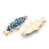 Alloy Enamel Pendants FIND-C037-16G-01-1-1