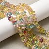 Crackle Glass Bead Strands G-F328-18-7