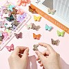 50Pcs 2 Styles UV Plating Acrylic Beads MACR-CJ0002-16-5