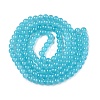 Baking Paint Imitation Jade Glass Round Bead Strands DGLA-Q021-6mm-07-3