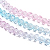 Transparent Painted Glass Beads Strands LS-DGLA-A034-T3mm-A22-4