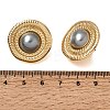 Brass Stud Earrings for Women KK-CBA9D38-02G-03-5