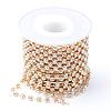 Brass Rhinestone Strass Chains CHC-T002-SS10-01C-1