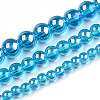 Electroplate Transparent Glass Beads Strands GLAA-T032-T4mm-AB06-4
