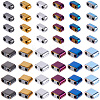 480Pcs 12 Colors Electroplated Non-magnetic Synthetic Hematite Beads G-SC0003-88-1