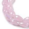 Opaque Solid Color Electroplate Glass Beads Strands LS-EGLA-N013-J8mm-B01-3