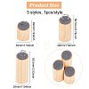 3 Sizes Wood Jewelry Ring Display Riser Stands RDIS-WH0011-13B-2