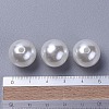 ABS Plastic Imitation Pearl Round Beads MACR-F033-8mm-24-4