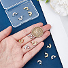12Pcs 2 Colors Brass Micro Pave Clear Cubic Zirconia Connector Charms FIND-HY0001-21-3