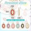 30Pcs 6 Colors Alloy Enamel Pendants ENAM-YW0008-87-3