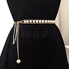 Alloy & Plastic Imitation Pearl Beaded Belly Chains for Women WG270D6-06-2