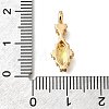 Brass Glass Pendants KK-U061-20G-03-3