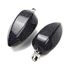 Synthetic Blue Goldstone Pendants GG-K002-16N-2