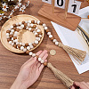 Wooden Round Beads Hanging Decorations AJEW-SP0006-07-3