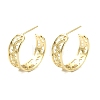 Rack Plating Brass Heart Stud Earrings EJEW-Q780-10G-1