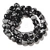 Natural Snowflake Obsidian Beads Strands X-G-R190-10mm-51-3