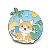 Dog Summer Vacation Enamel Pin JEWB-I015-20GU-1
