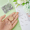 200Pcs 2 Styles 304 Stainless Steel Connector Charms STAS-DC0011-16-3