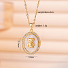 Brass Micro Pave Clear Cubic Zirconia with Natural White Shell Pendant 304 Stainless Steel Cable Chain Necklaces for Women WGAF233-01-1