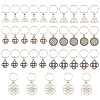 7 Bags 7 Styles Alloy Dreadlocks Beads OHAR-CP0001-08-1