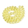 Electroplate Transparent Glass Beads Strands EGLA-ZX001-01A-03-2