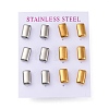 304 Stainless Steel Stud Earrings EJEW-C099-21GP-1