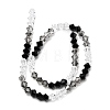 Transparent Gradient Color Glass Beads Strands GLAA-F131-01B-05-3