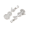 Brass Micro Pave Clear Cubic Zirconia Pendants CU-CBABDE1-16P-2