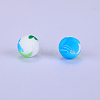 Printed Round Silicone Focal Beads SI-JX0056A-38-1
