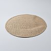 Jute Heat Insulation Coasters AJEW-WH0410-195-2