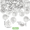 40Pcs 304 Stainless Steel Charms STAS-DC0006-75-5