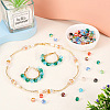  100Pcs 10 Colors Transparent Glass Beads Strands GLAA-TA0001-40-7
