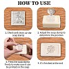 Clear Acrylic Soap Stamps DIY-WH0437-001-7