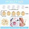 12Pcs Brass Pendant Cabochon Settings KK-TA0003-10C-4