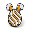 Easter Egg with Rabbit Ear Enamel Pins for Women JEWB-D017-02B-EB-1