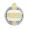 Sports Theme Flocking Silicone Pendants SIL-C012-02A-04-1